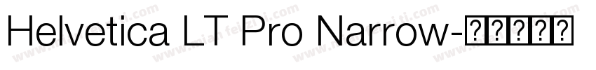 Helvetica LT Pro Narrow字体转换